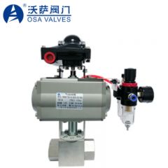 沃萨OSAQ611高压型气动球阀