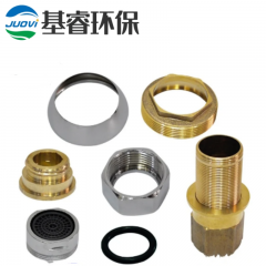 水龙头配件大全阀芯压盖六角螺帽全铜4035碗盖套筒螺母黑色金色